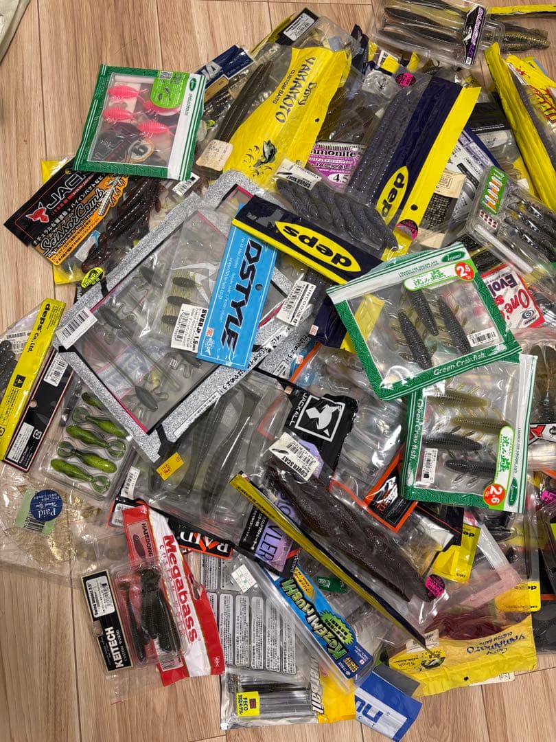 バスワーム大量セット　200パック超　バス釣り引退セット
