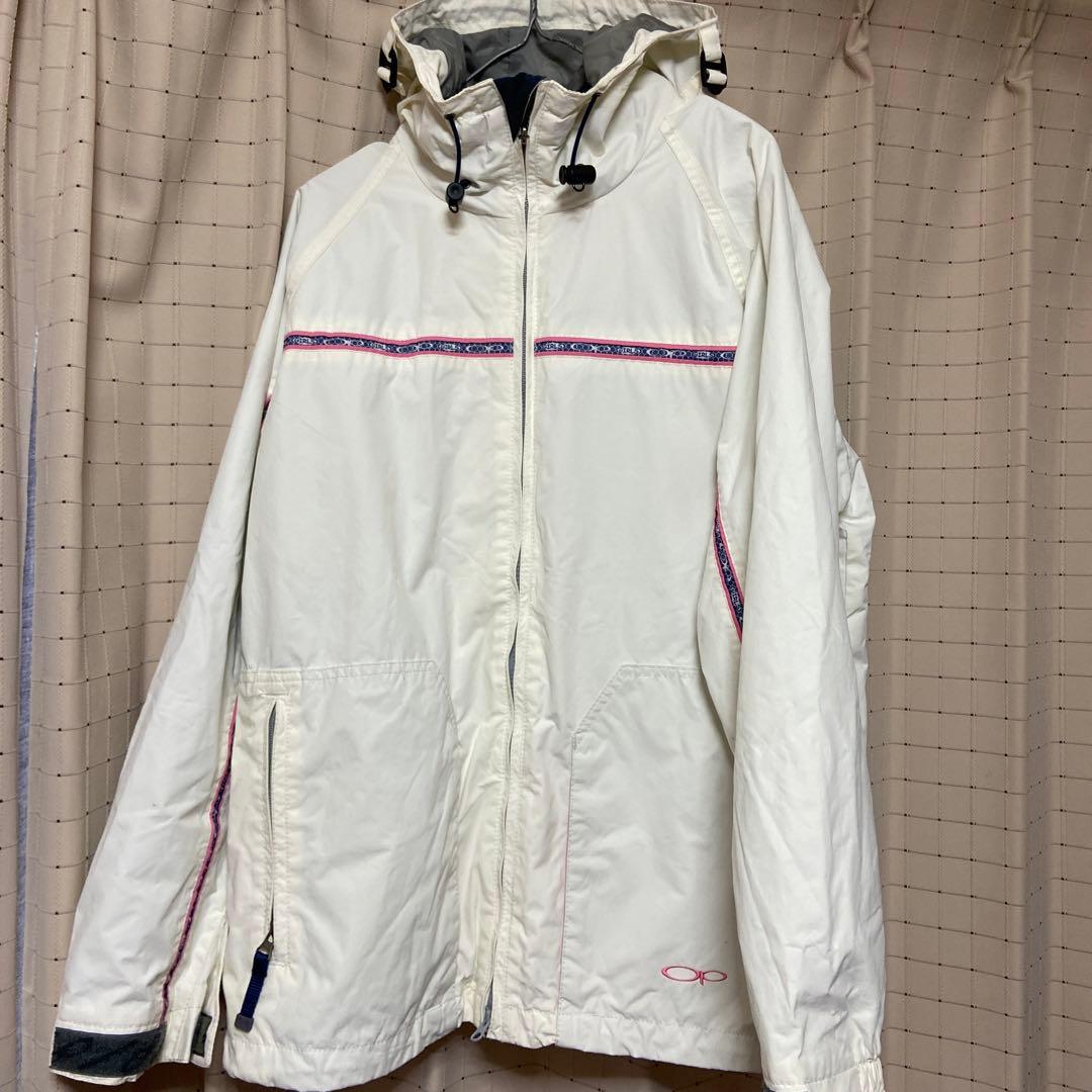 OP スノーボードウェアセット ホワイト ピンク 11号　中古品
