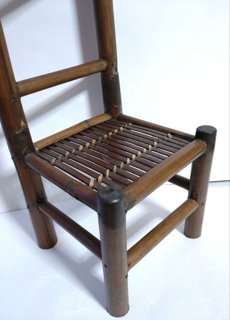 竹細工 椅子 イス 小物置き 花台 チェア レトロ アンティーク ビンテージ
