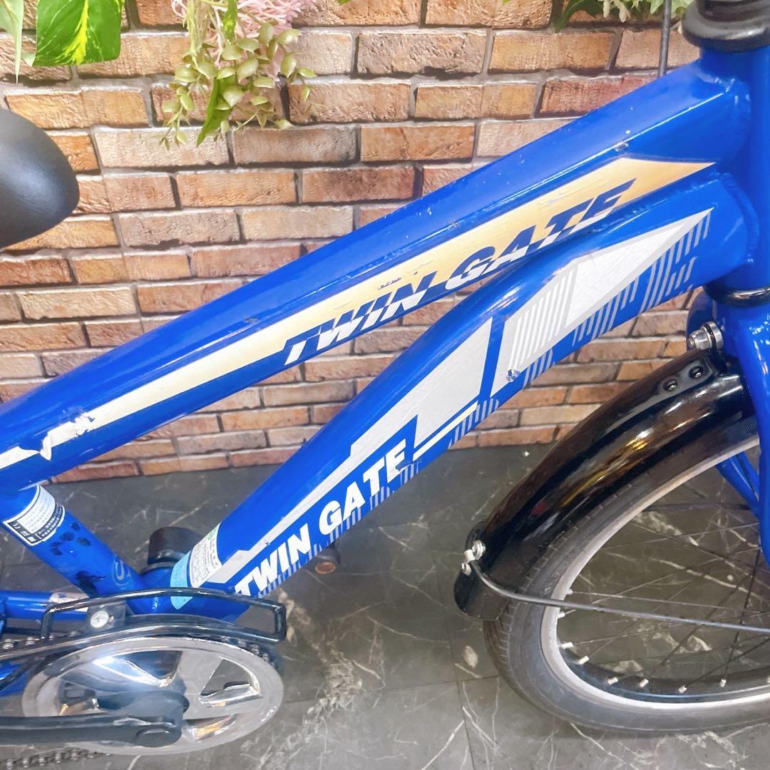 【10】子供用自転車 子供車 TWIN GATE ブルー 20インチ