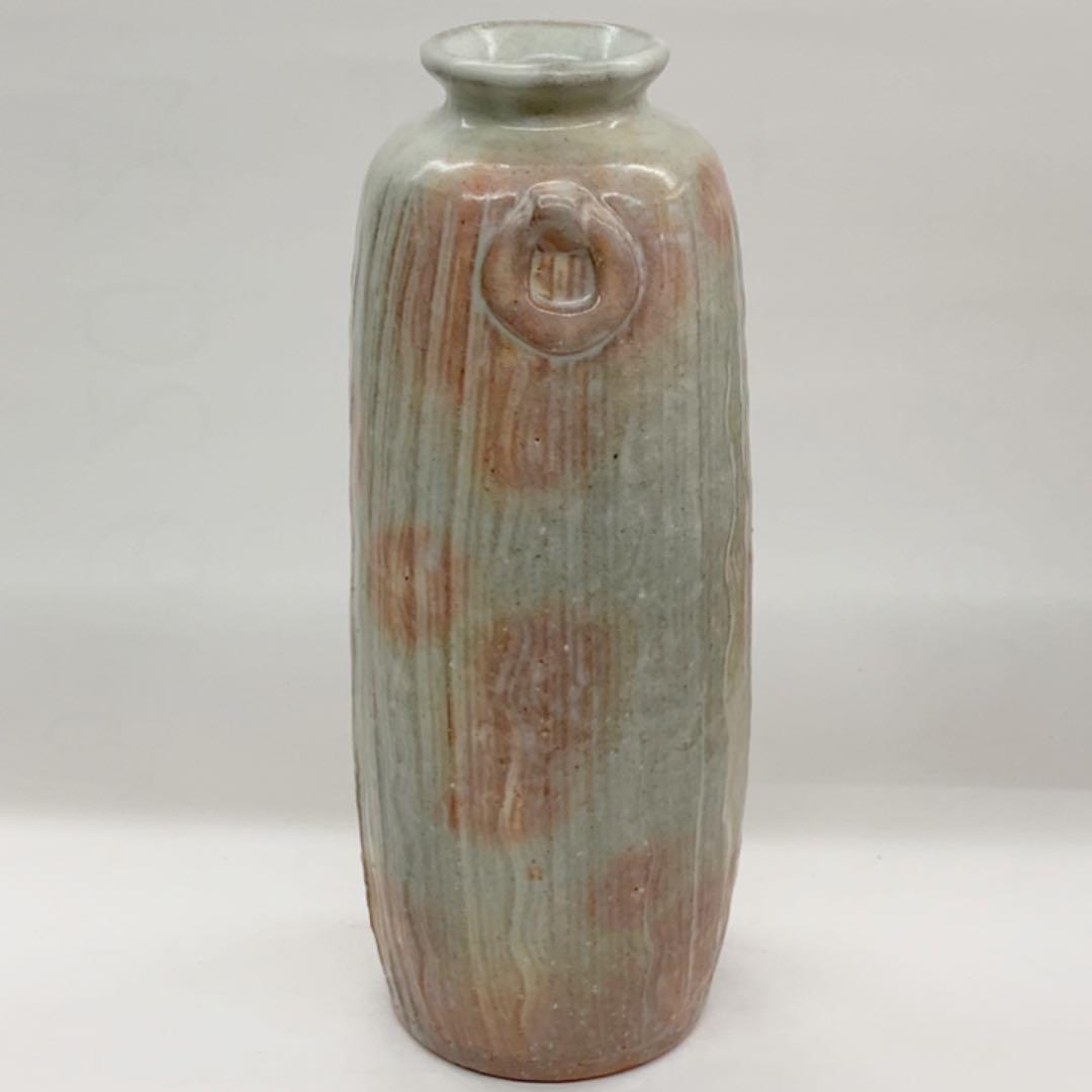 【花入20】萩5   遊環風耳付　高さ24㎝