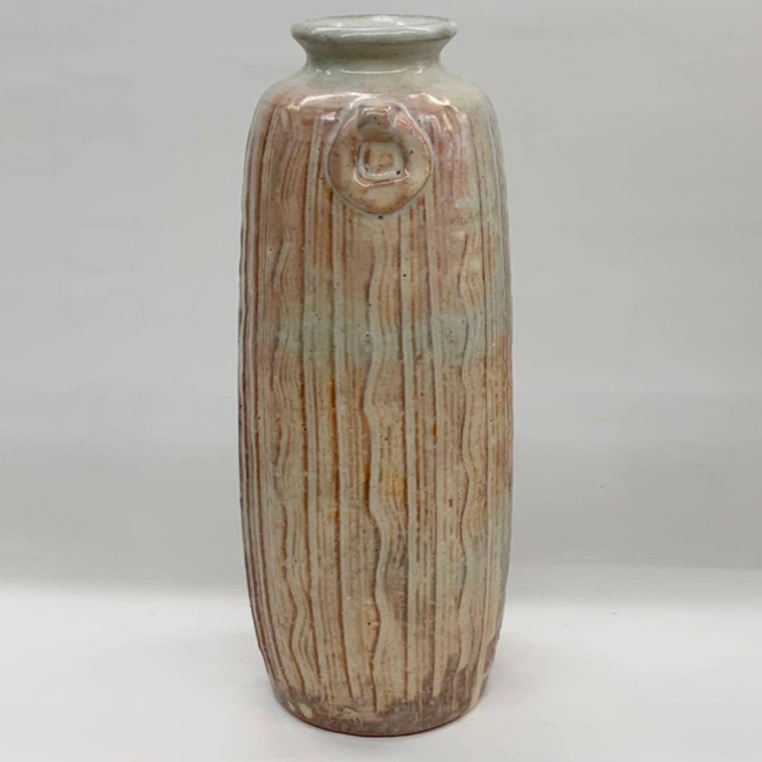 【花入20】萩5   遊環風耳付　高さ24㎝