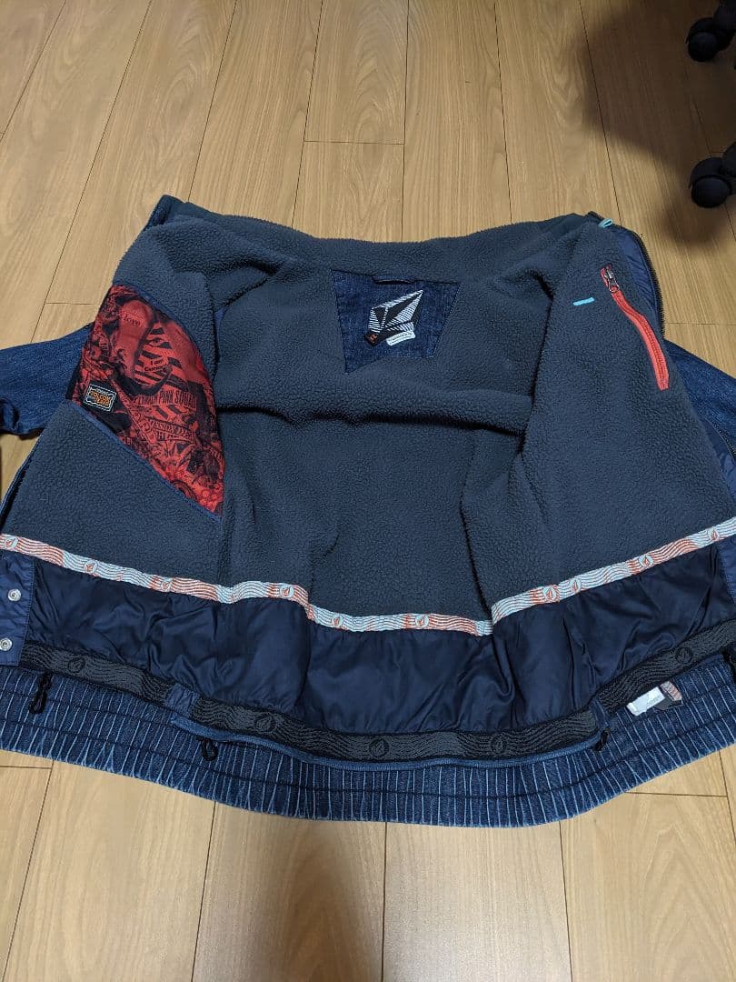 美品　ボルコム　スノーウェア　デニム地