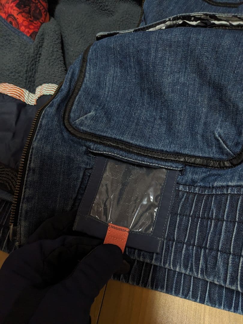 美品　ボルコム　スノーウェア　デニム地