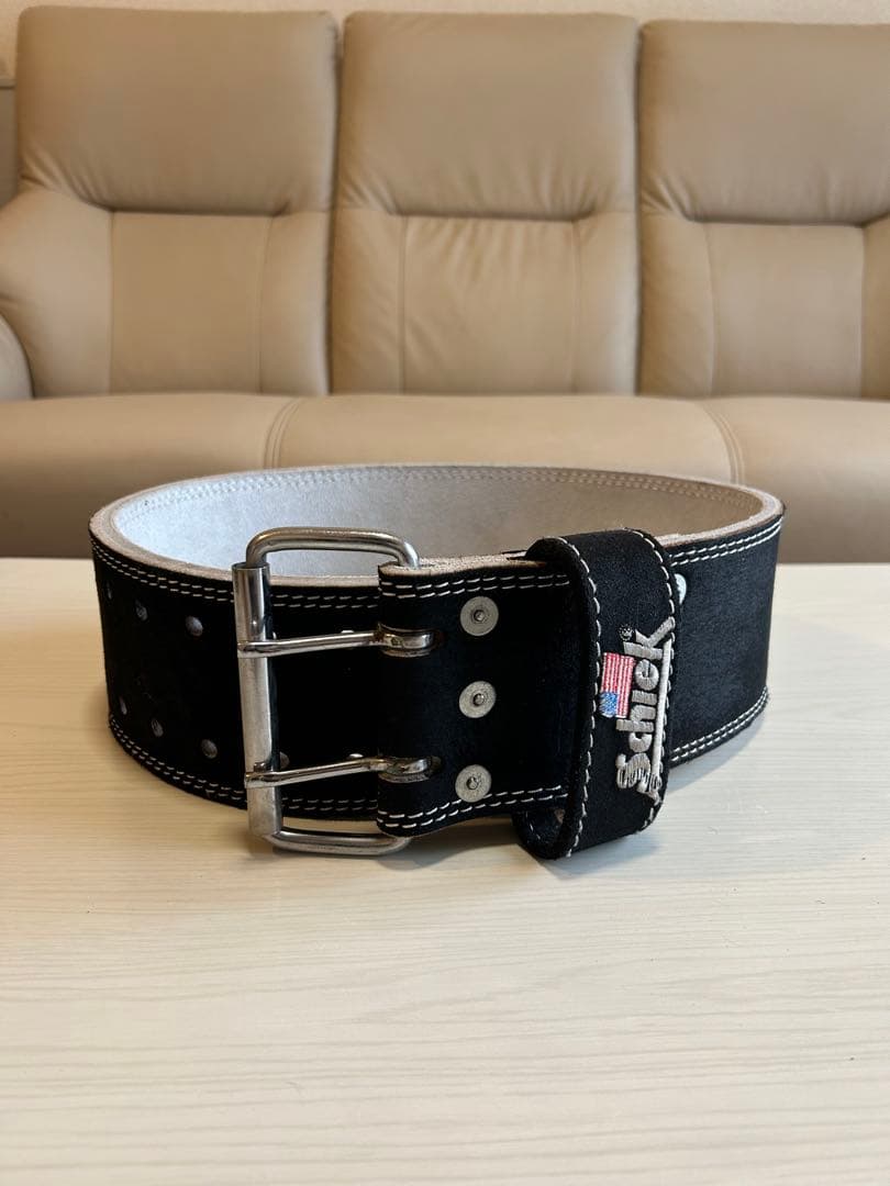 【未使用】Schiek シーク レザーコンペティション パワーリフティングベルト