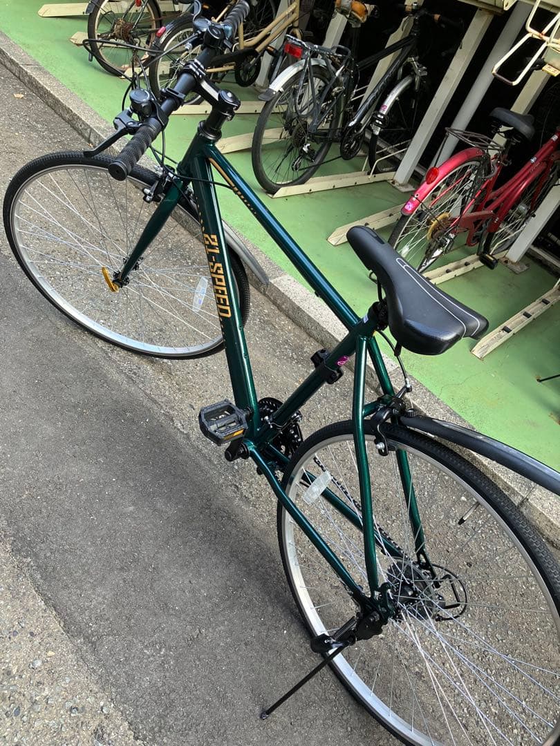【引き取り】クロスバイク ダークグリーン