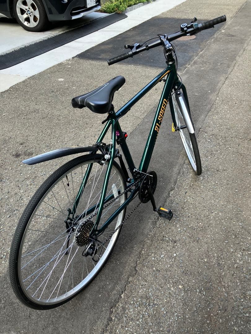 【引き取り】クロスバイク ダークグリーン