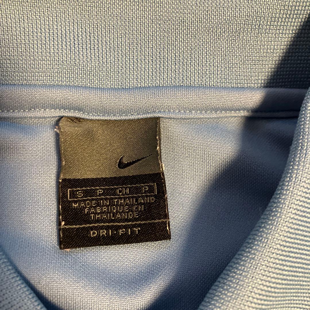 カズ様　Nike Dri-FIT ライトブルー ポロシャツ
