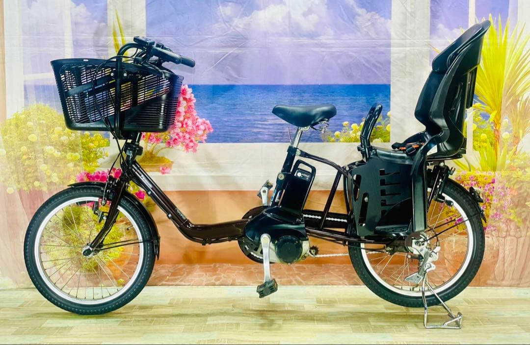 パナソニックギュット⭐️12AH！子供乗せ電動アシスト自転車Y3016