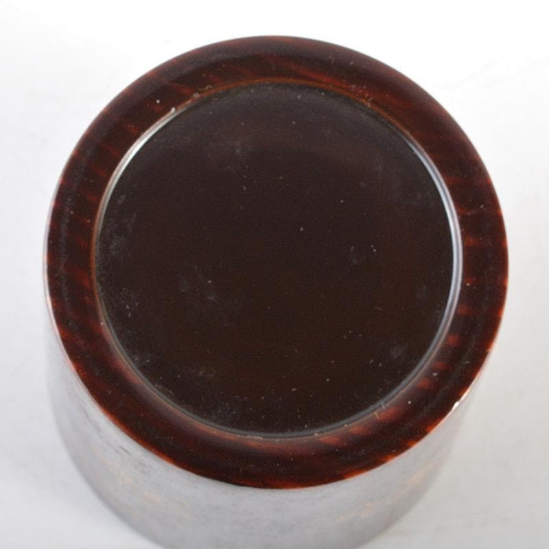 茶道具　山中塗　道場宗廣作　宝尽くし　末広茶器　共箱　M　R6004