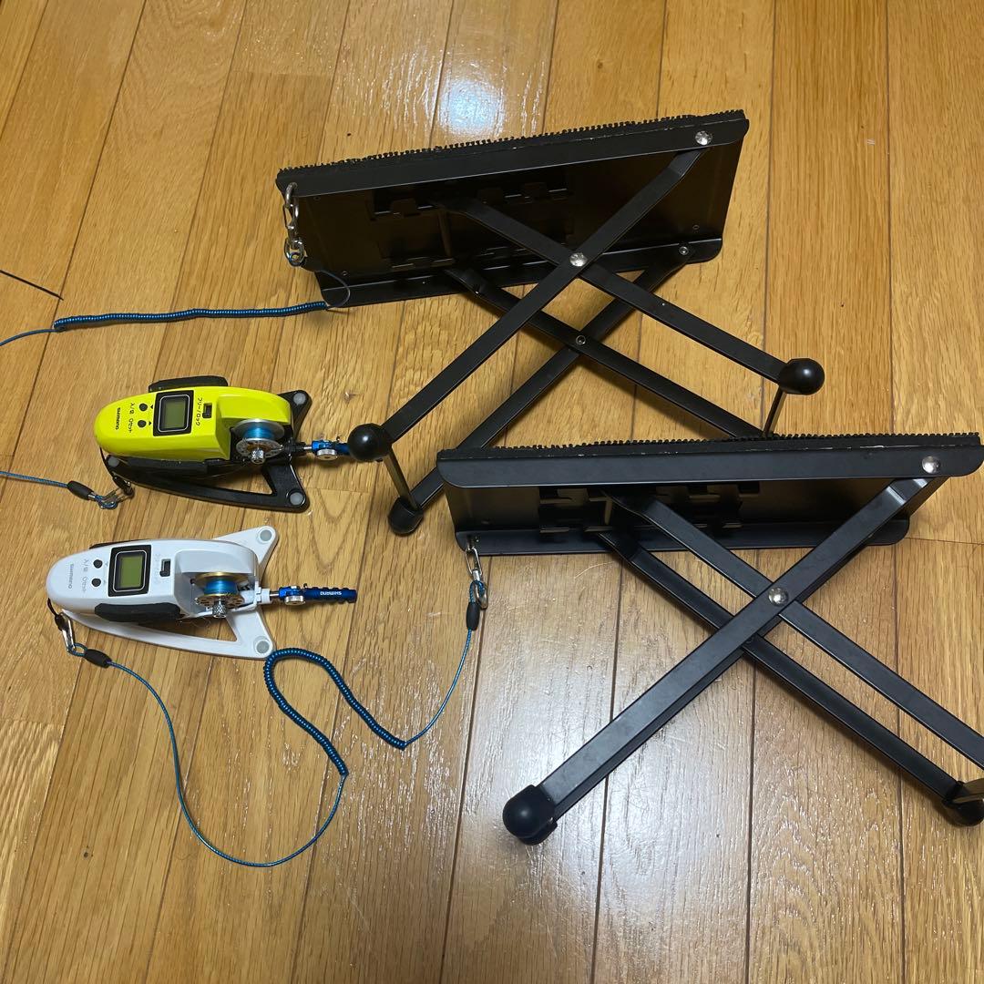 シマノDDM ワカサギ電動リール２セット アルミスプール付き