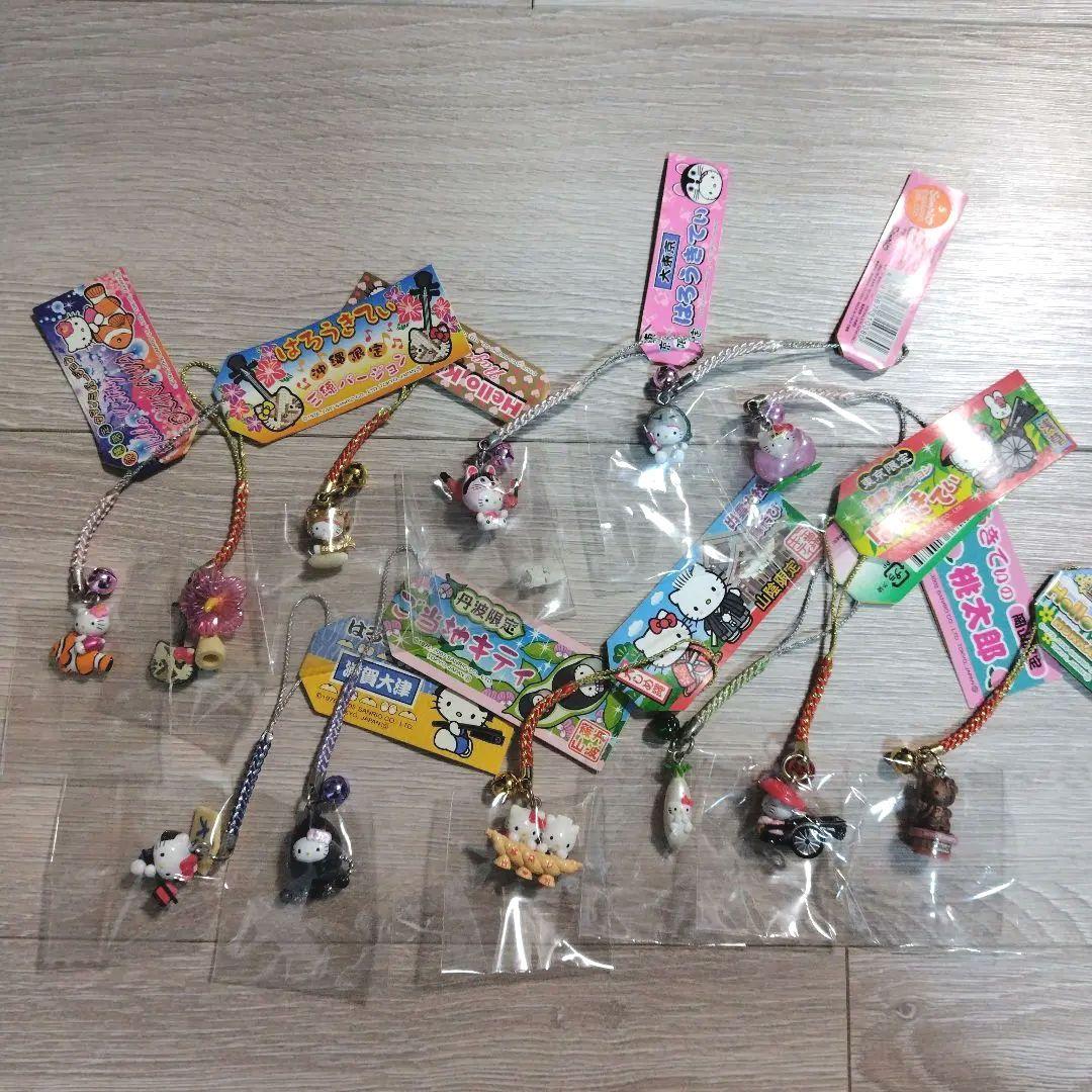 新品 ハローキティ ストラップ 12個セット ご当地 kitty