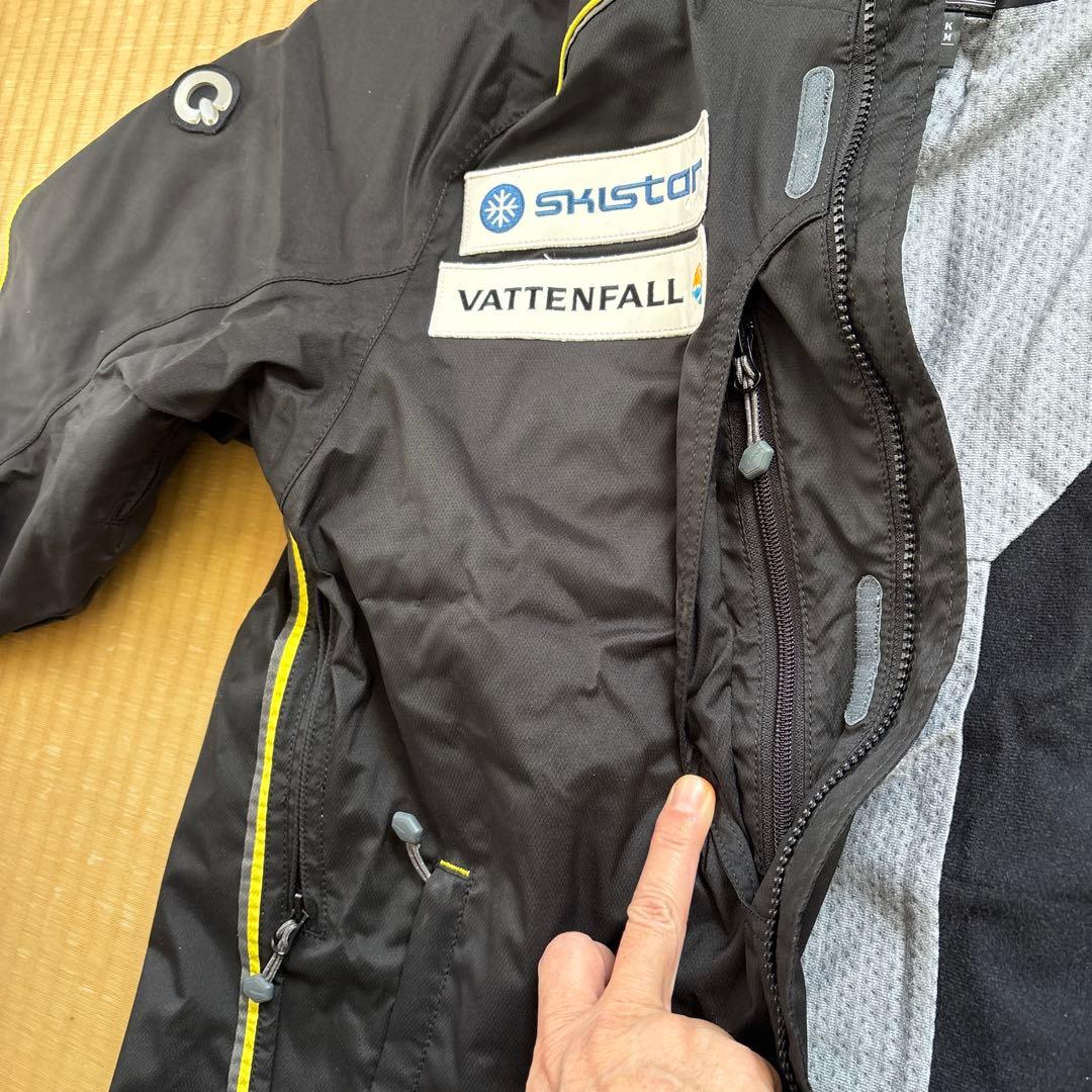 Goldwin スキーウェア ブラック/イエロー/サイズ上M下L