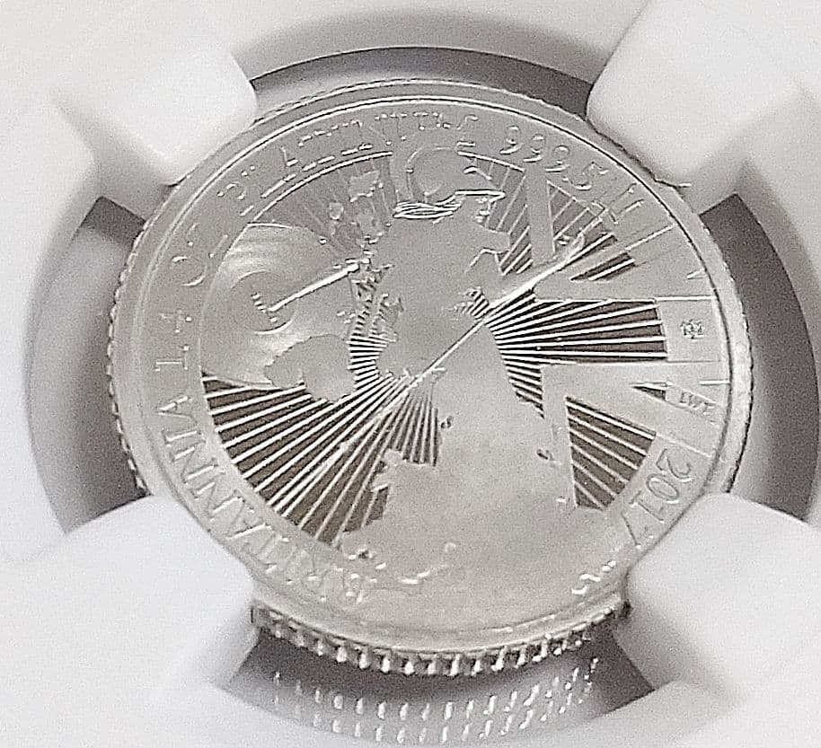 2017年 イギリス ブリタニア 1/4オンス プラチナ貨 NGC PF70UC