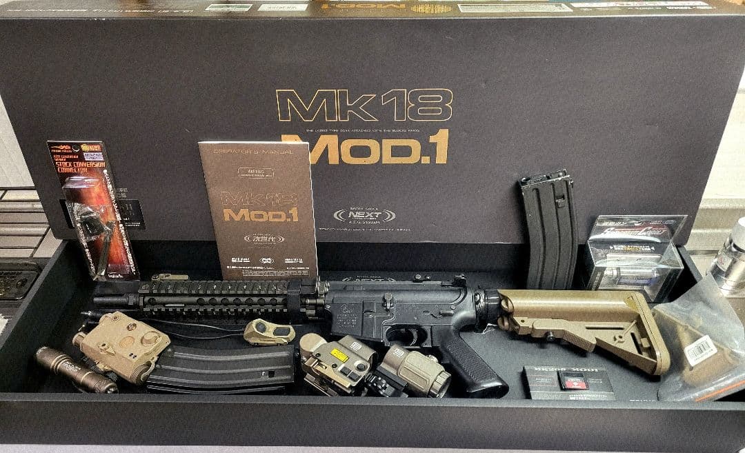 【サマコバ換装】東京マルイ 次世代電動ガン MK18 MOD.1 光学機器セット