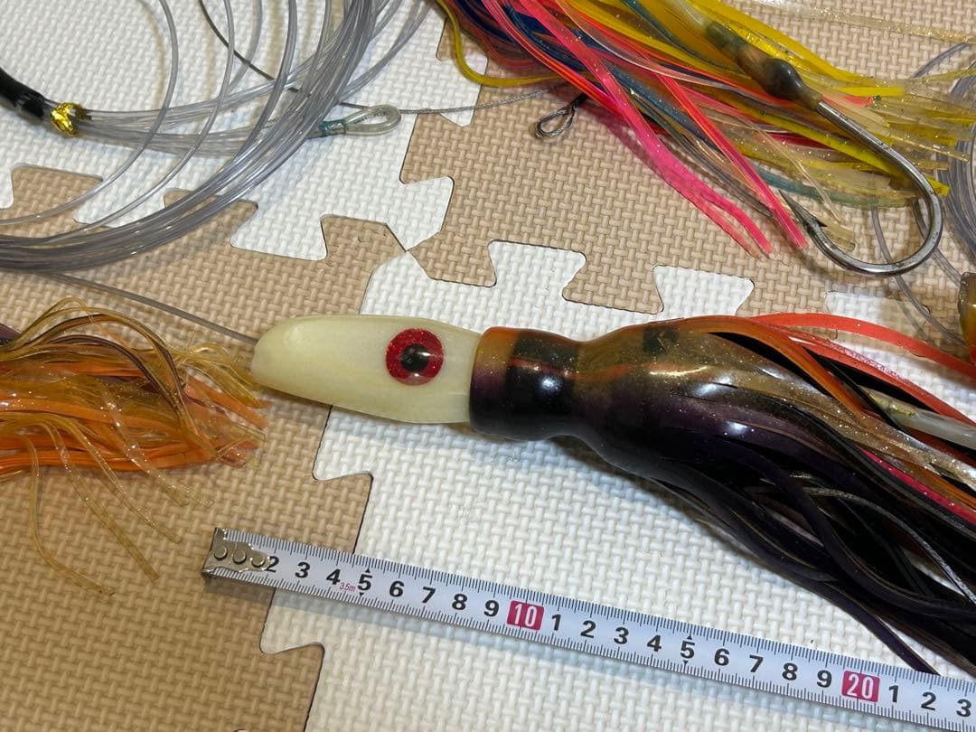 カジキマグロトローリングルアー【ラバー】13個セット