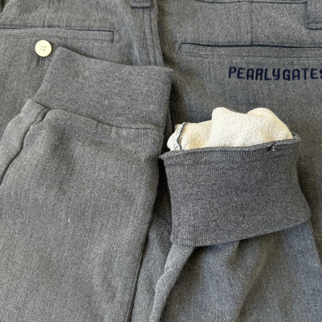 パーリーゲイツ　ジョガーパンツ　S〜M相当　グレー　コットン素材　パンツ　3