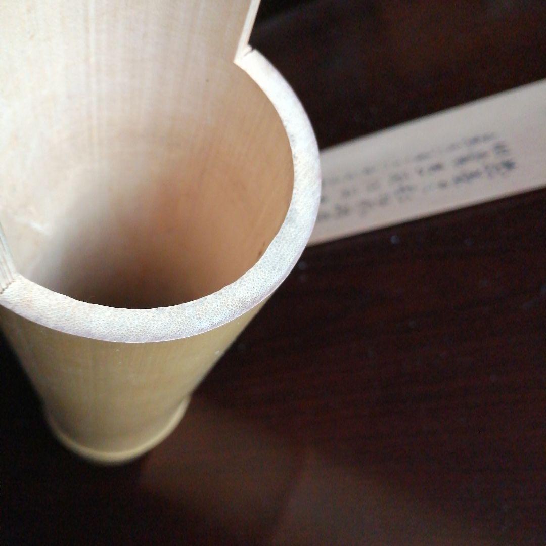 三世早川尚古斎　茶翁鉄笛形花入　坂田習軒識箱　40cm　大正期