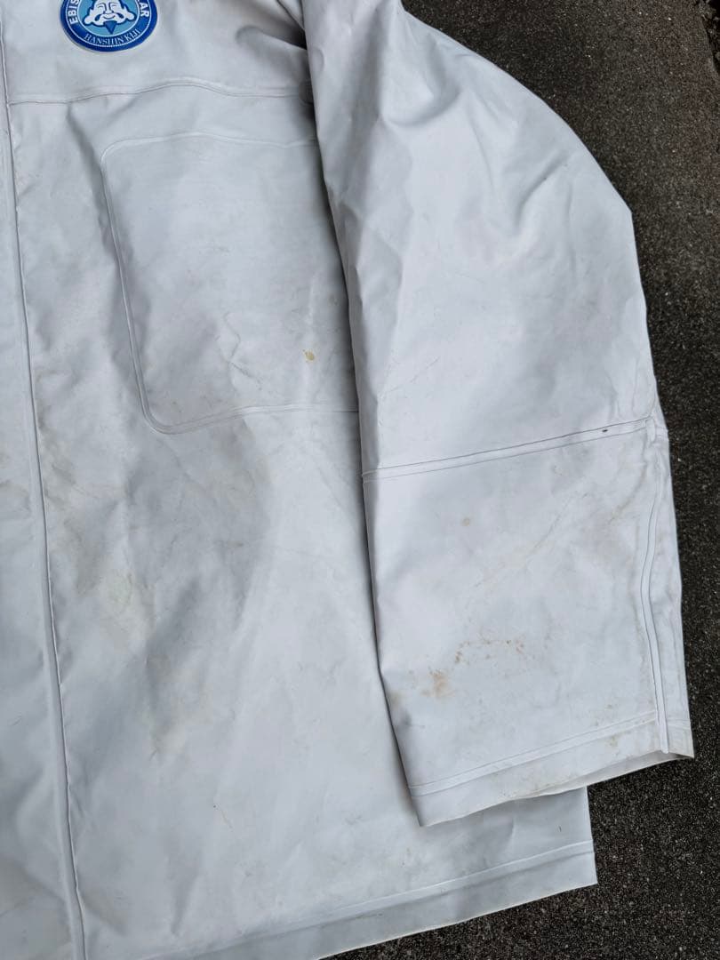 エビスマーク　サロペット 白　上下セット　XXXL(上下共)