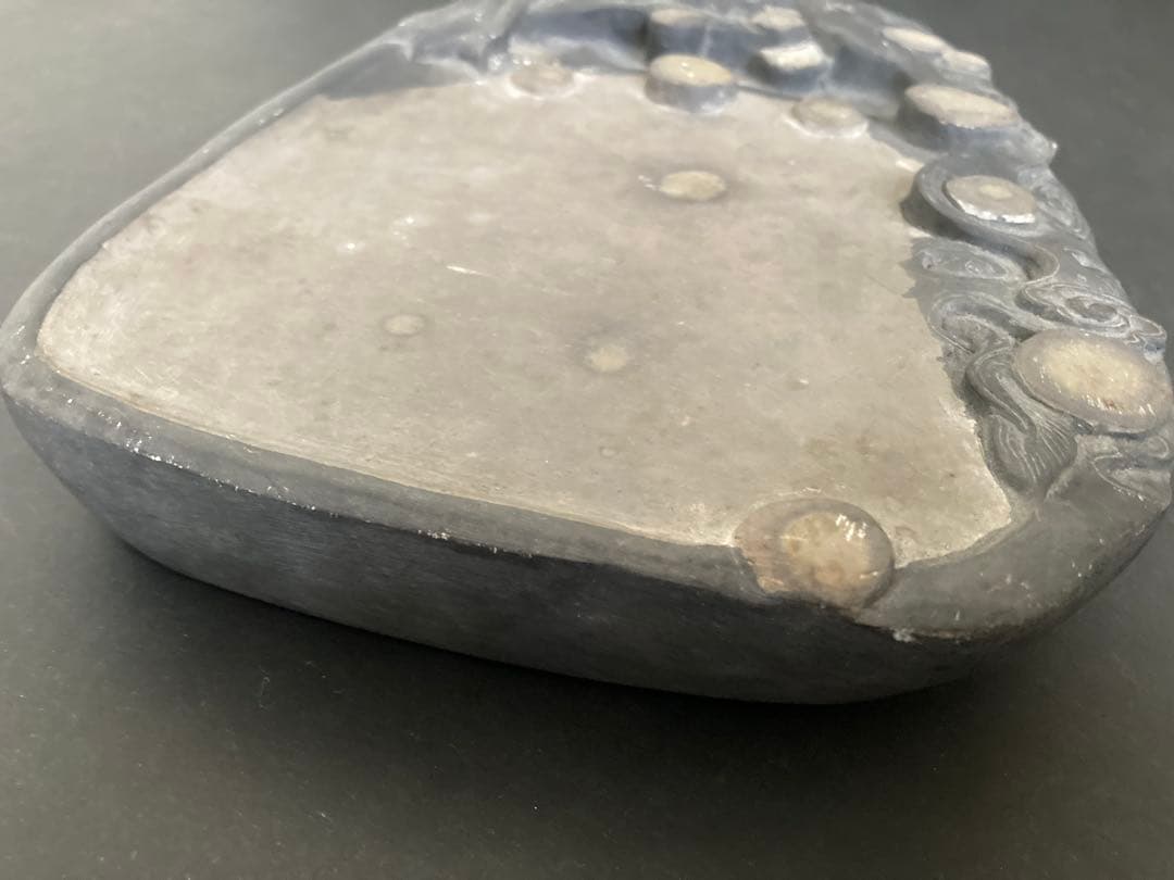 【中国端渓硯】石眼 眼柱 骨董品