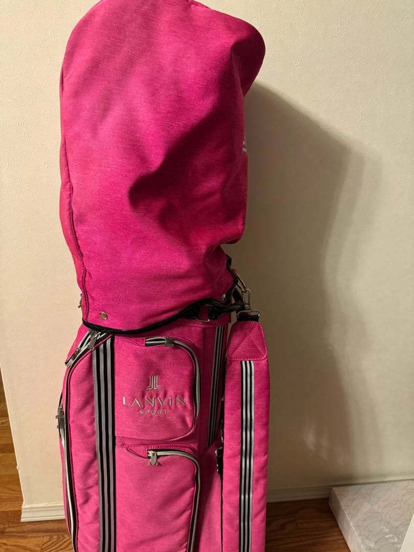 ランバン　LANVIN ゴルフバック　ピンク　リボン