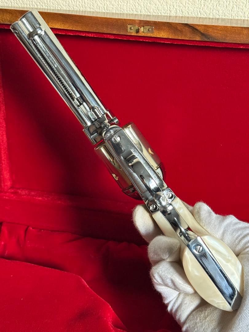 木製化粧箱付 HWS ハートフォード コルト SAA オールシルバー モデルガン