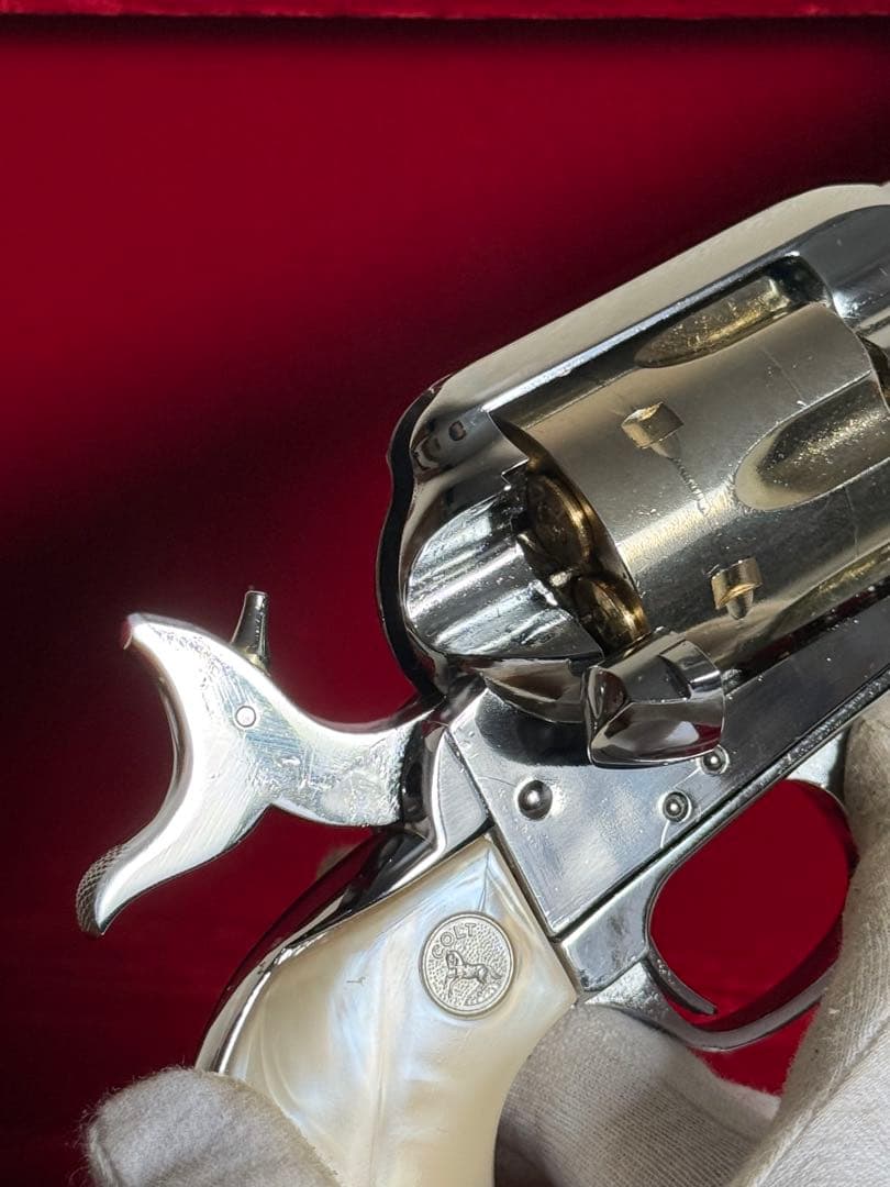 木製化粧箱付 HWS ハートフォード コルト SAA オールシルバー モデルガン