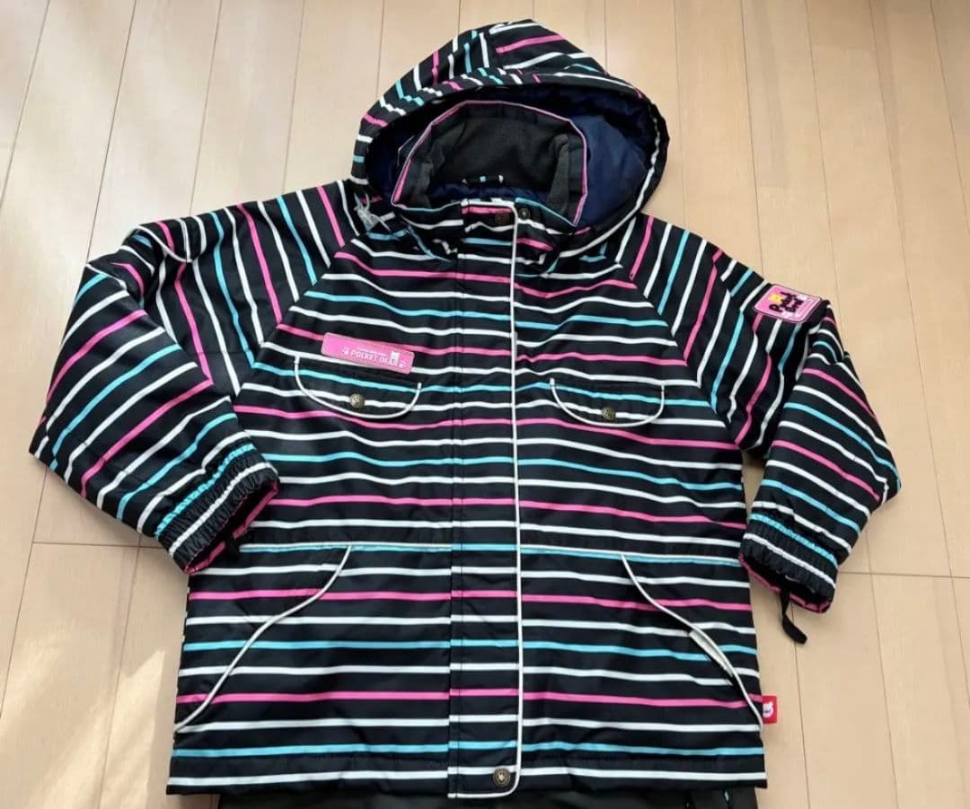 子供用スノーボードウェア（ストライプ）