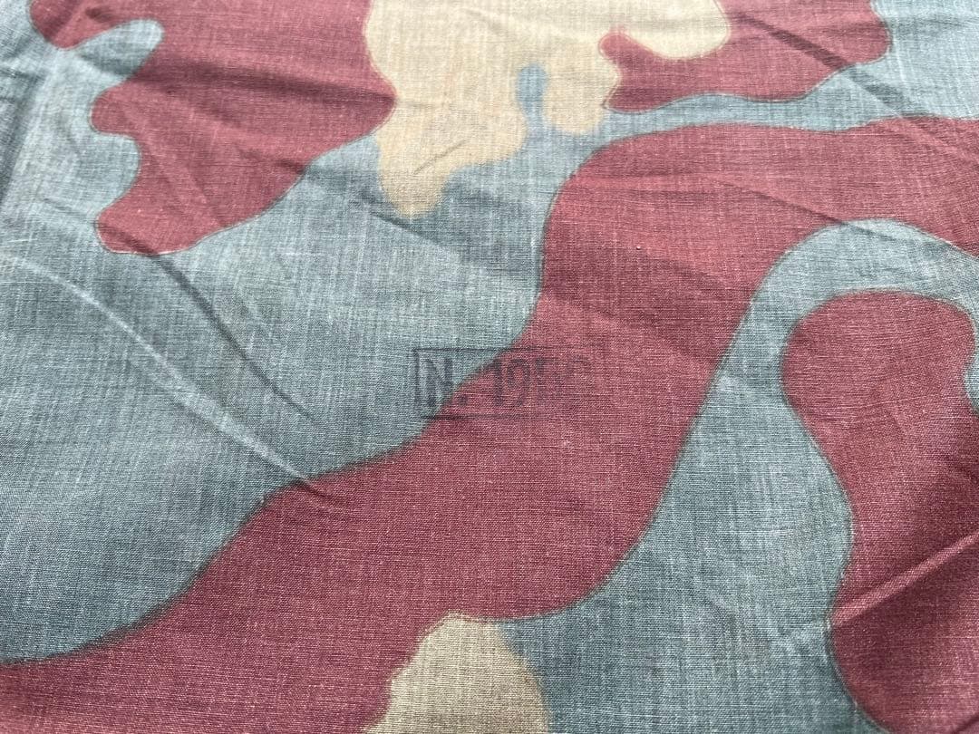 ①1950年 デッドストック イタリア軍幕 タープ テント サンマルコ迷彩 実物