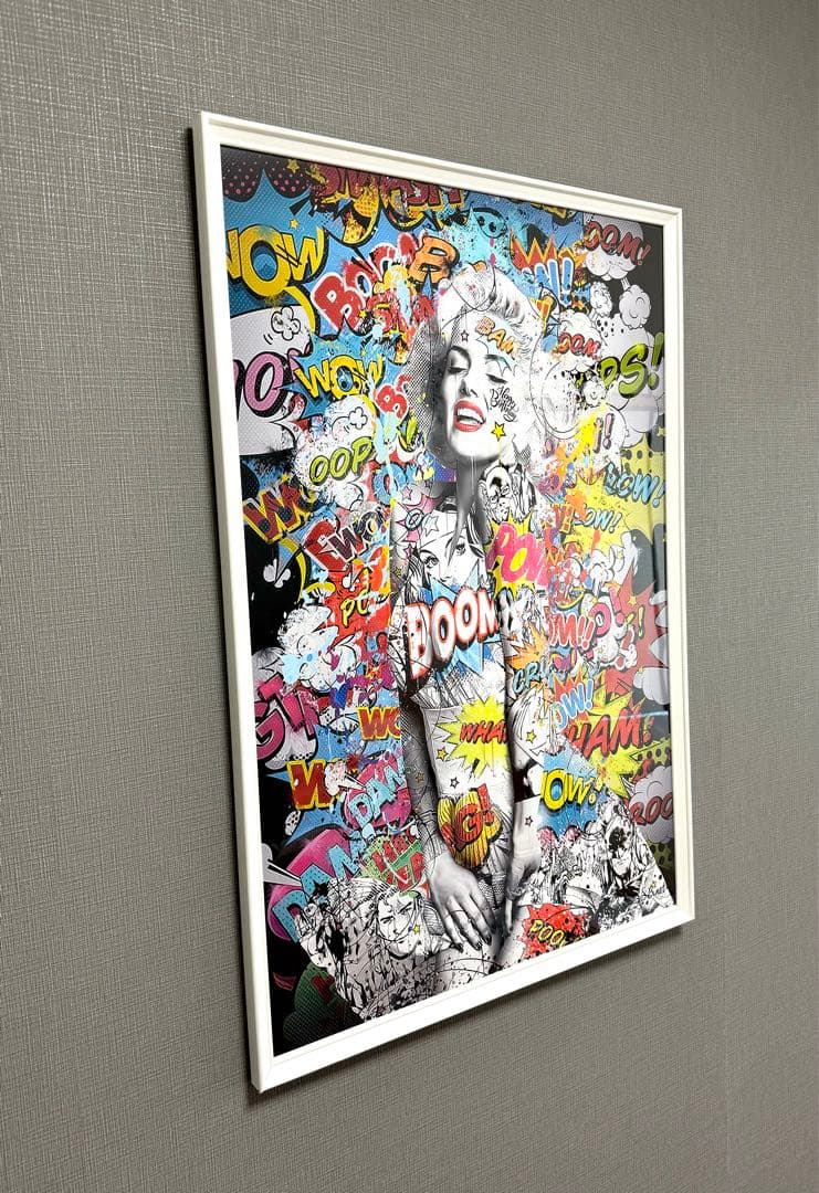 No.200フレーム付きキャンバスアート　マリリンモンロー　ウォーホル