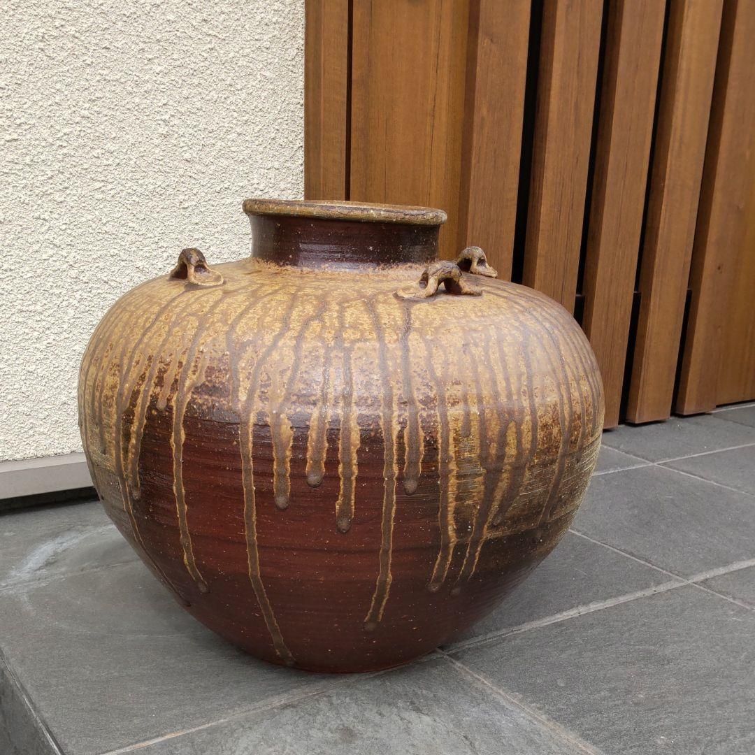 耳つき　壷　3　備前焼