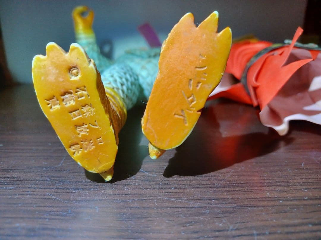 変身忍者嵐　バンダイ　ソフビ　面取れ　当時物