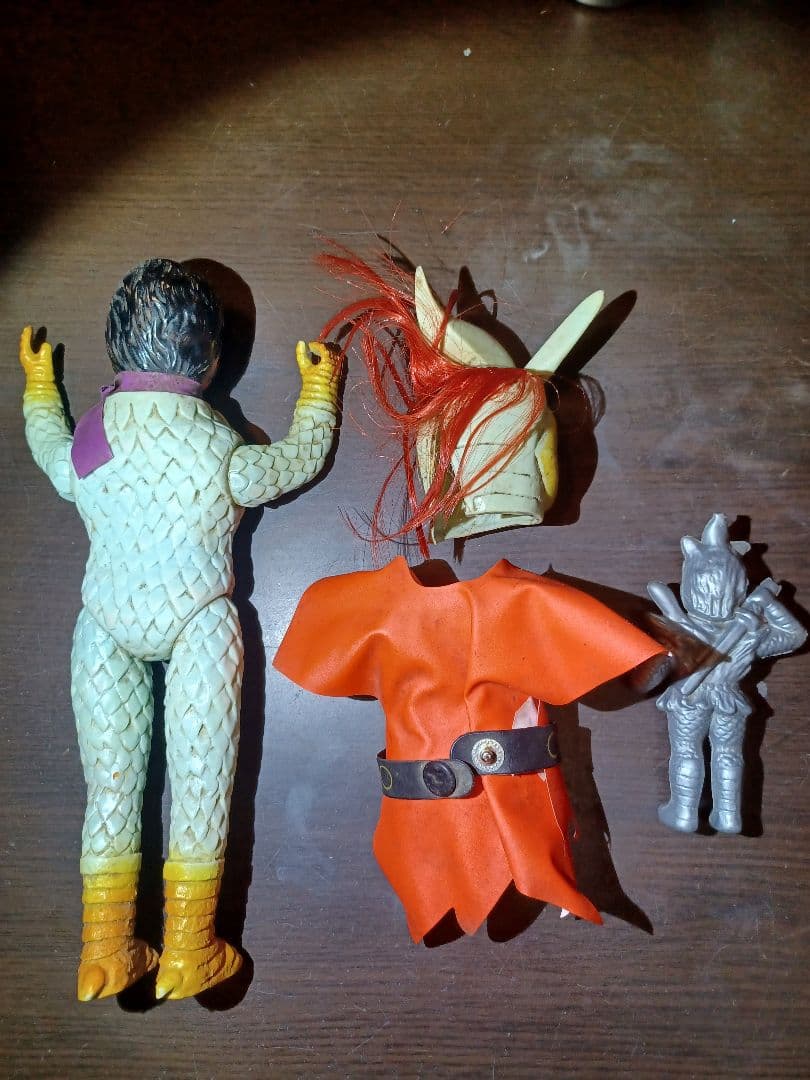 変身忍者嵐　バンダイ　ソフビ　面取れ　当時物