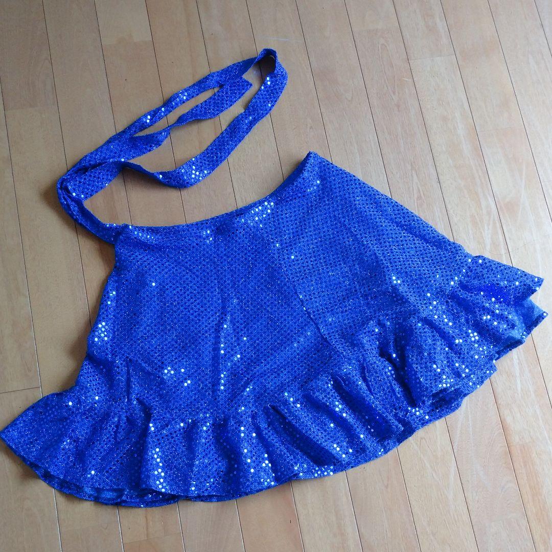 ダンス衣装　ラテンドレス　２ピース　中古　２Ｌ