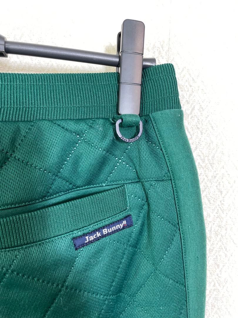 （美品）JACK BUNNY ジャックバニーキルト柄中綿パンツ グリーンサイズ5