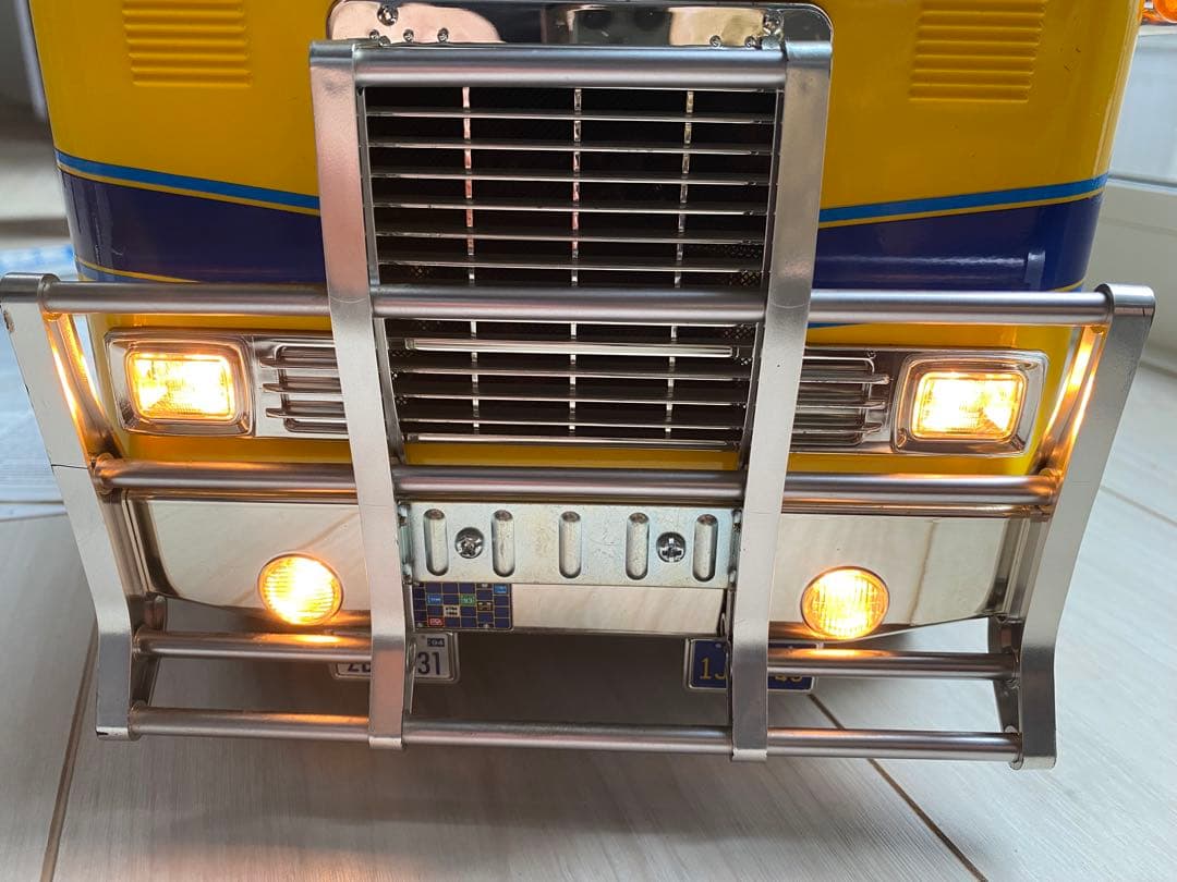 完成品3速ギアタミヤRC1/14 グローブライナーフラットヘッド6×4フルセット