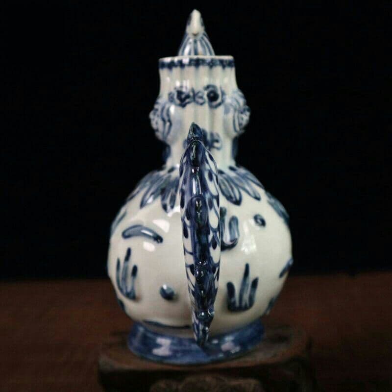 古いものをまねて磁器を収蔵して、青花磁器の龍徳利の家財道具の装飾品を飾ります9