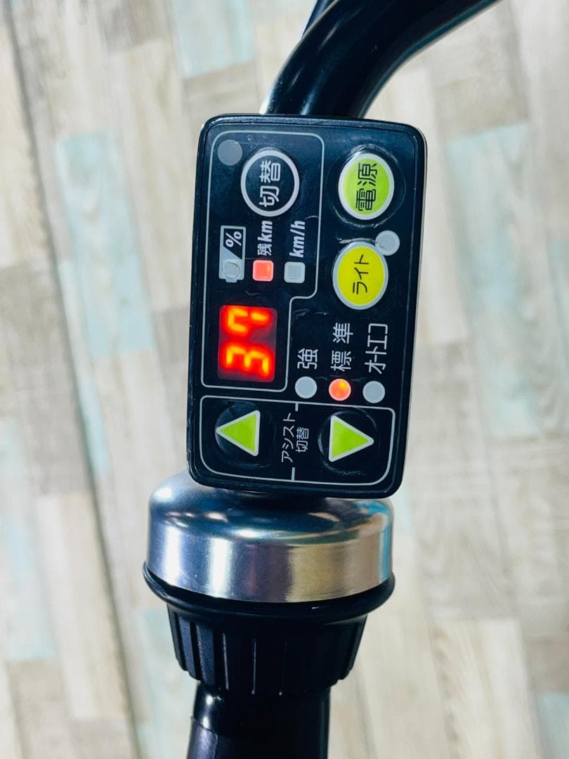 激レアブルー系 ヤマハ バビー 子供乗せ電動アシスト自転車 H1696