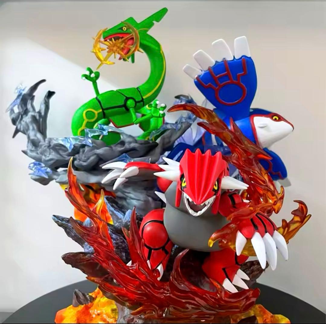 35cm ポケモン レックウザ グラードン カイオーガ フィギュア