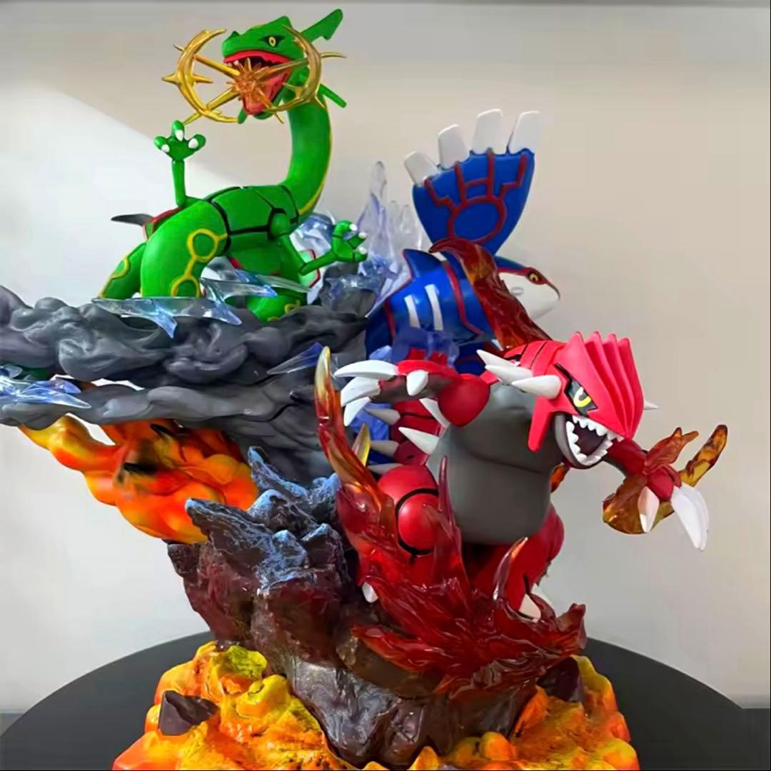 35cm ポケモン レックウザ グラードン カイオーガ フィギュア