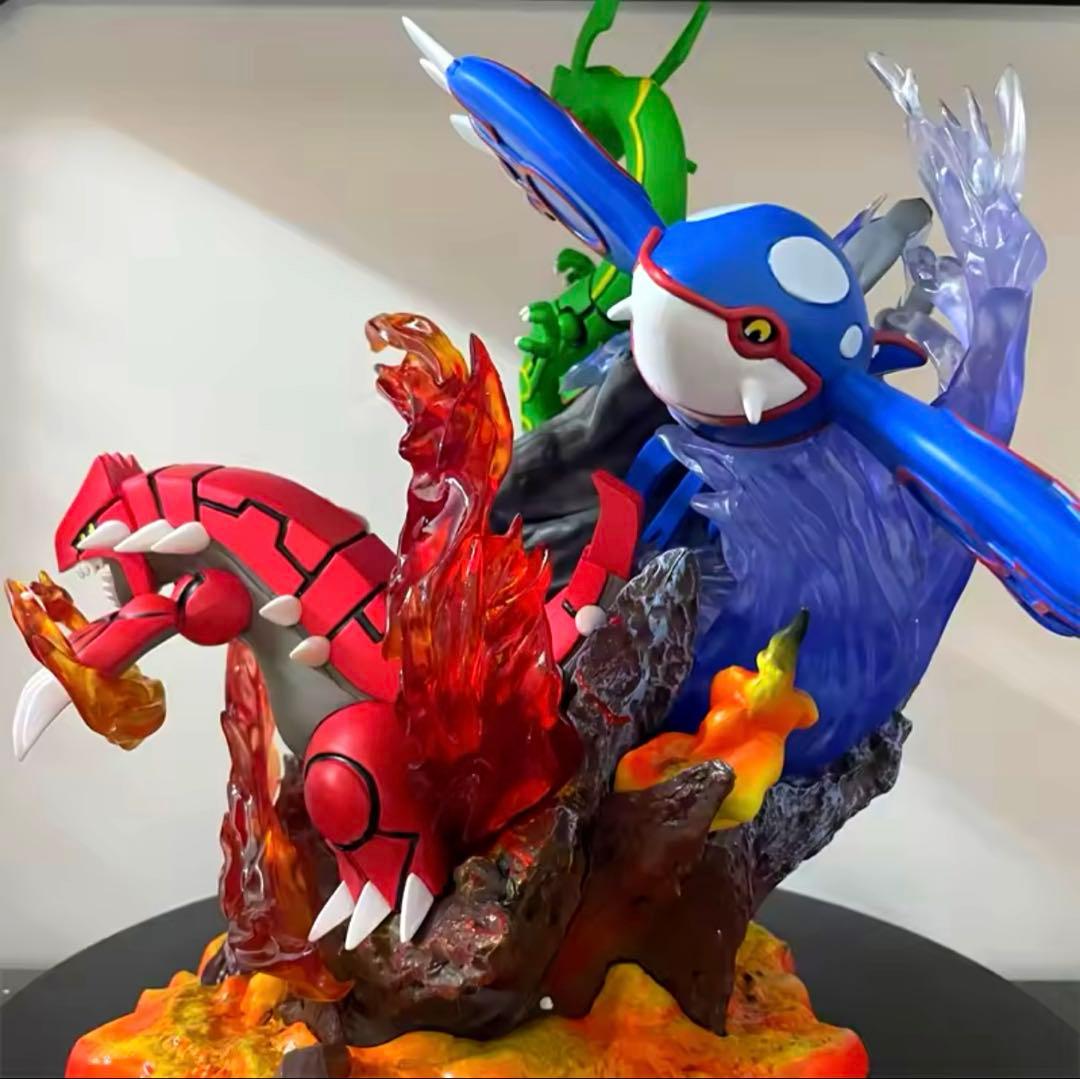 35cm ポケモン レックウザ グラードン カイオーガ フィギュア