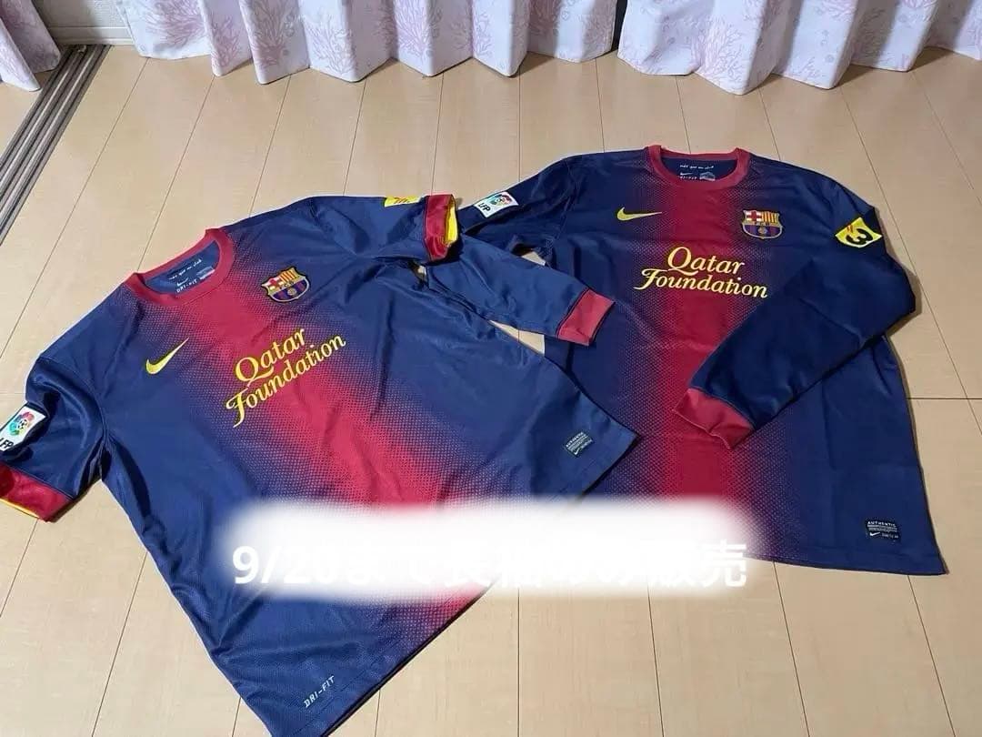 ダビドビジャ　ユニフォーム　バルセロナ　長袖