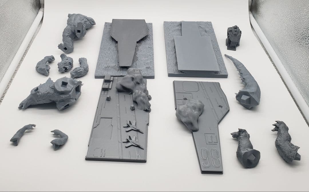 Godzilla ゴジラxコングジオラマ　ガレージキット　（未組み立て未塗装）