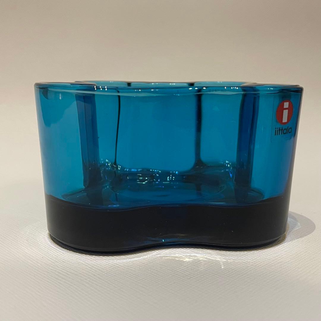 イッタラ　アルヴァ・アアルト　キャンドルホルダー　55㎜　ターコイズブルー