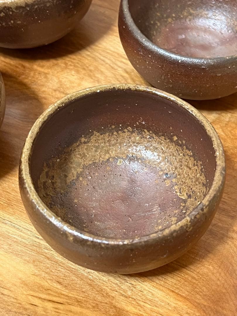 金重晃介　備前小鉢　六客