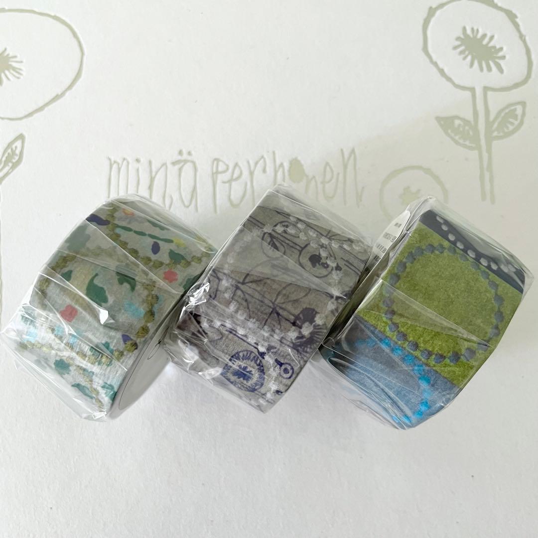 mt × mina perhonen マスキングテープ タンバリン 3本セット