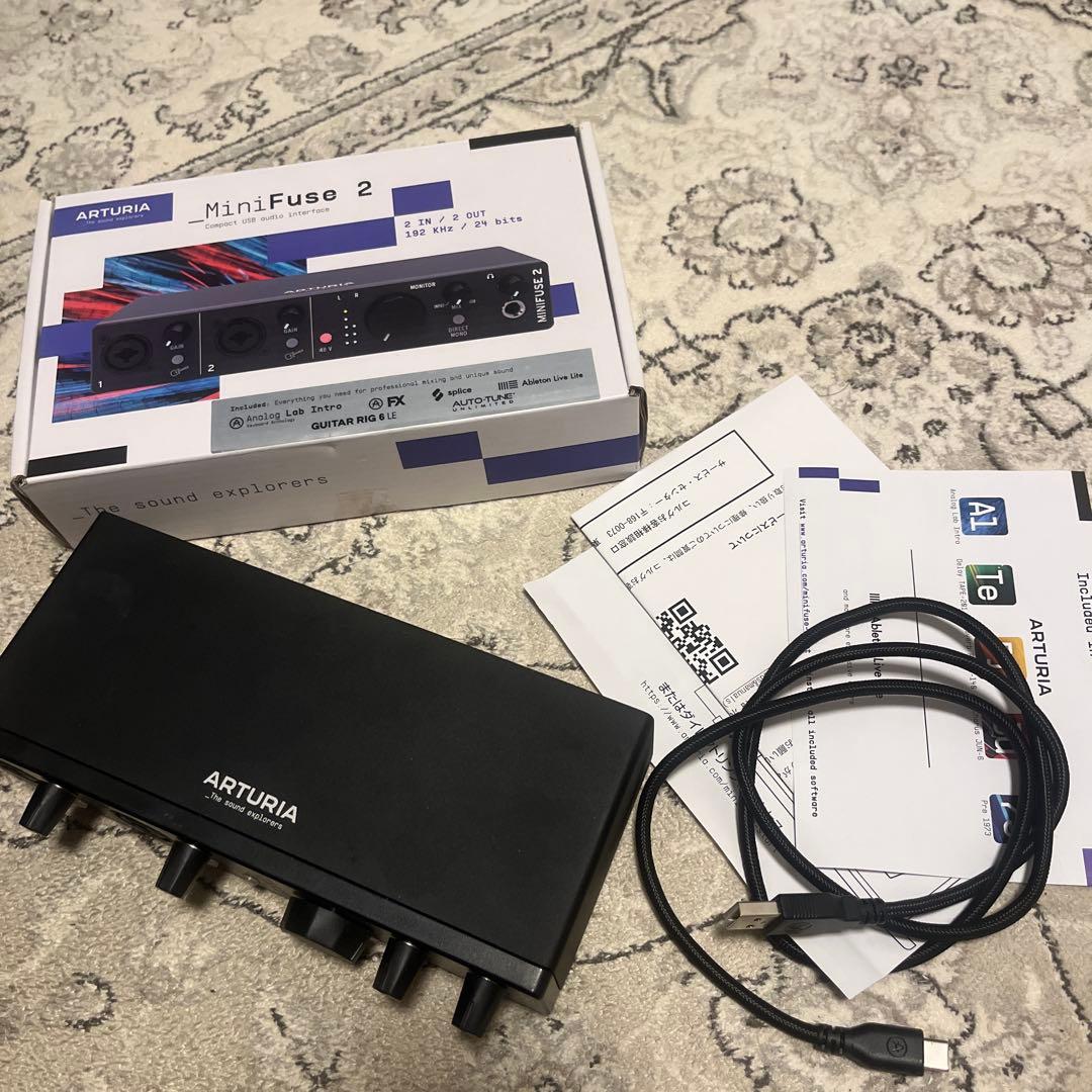 ARTURIA MiniFuse 2 オーディオインターフェイス　黒