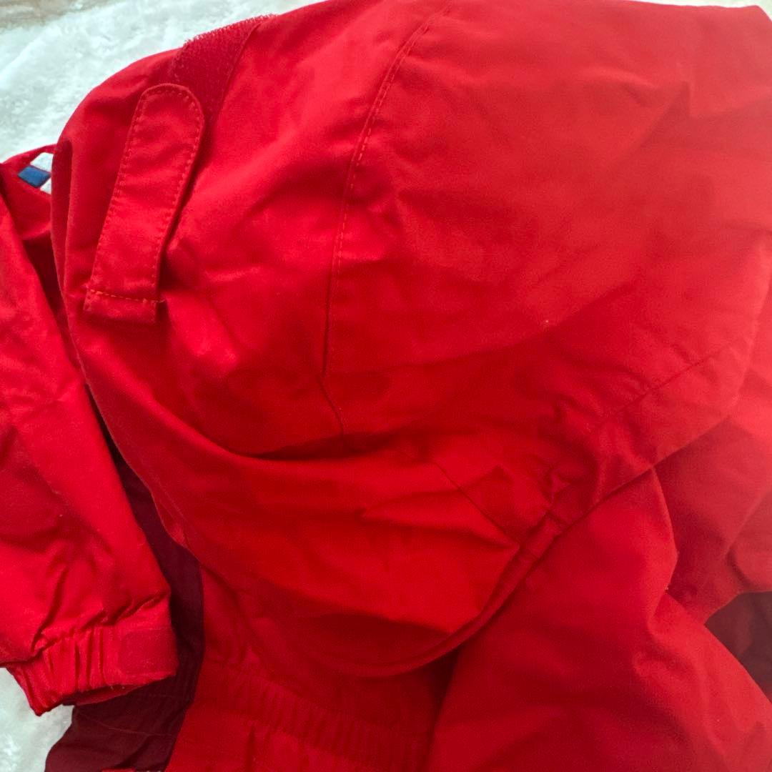 【新品未使用タグ付き】100cm赤モンベルパウダーカバーオール