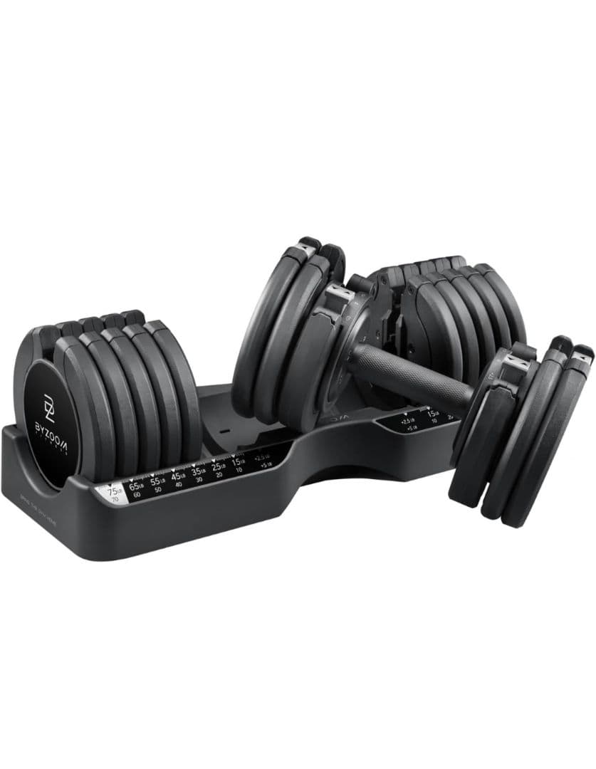 バイズーム フィットネス 可変式ダンベル 34kg ブラック 2個セット ①