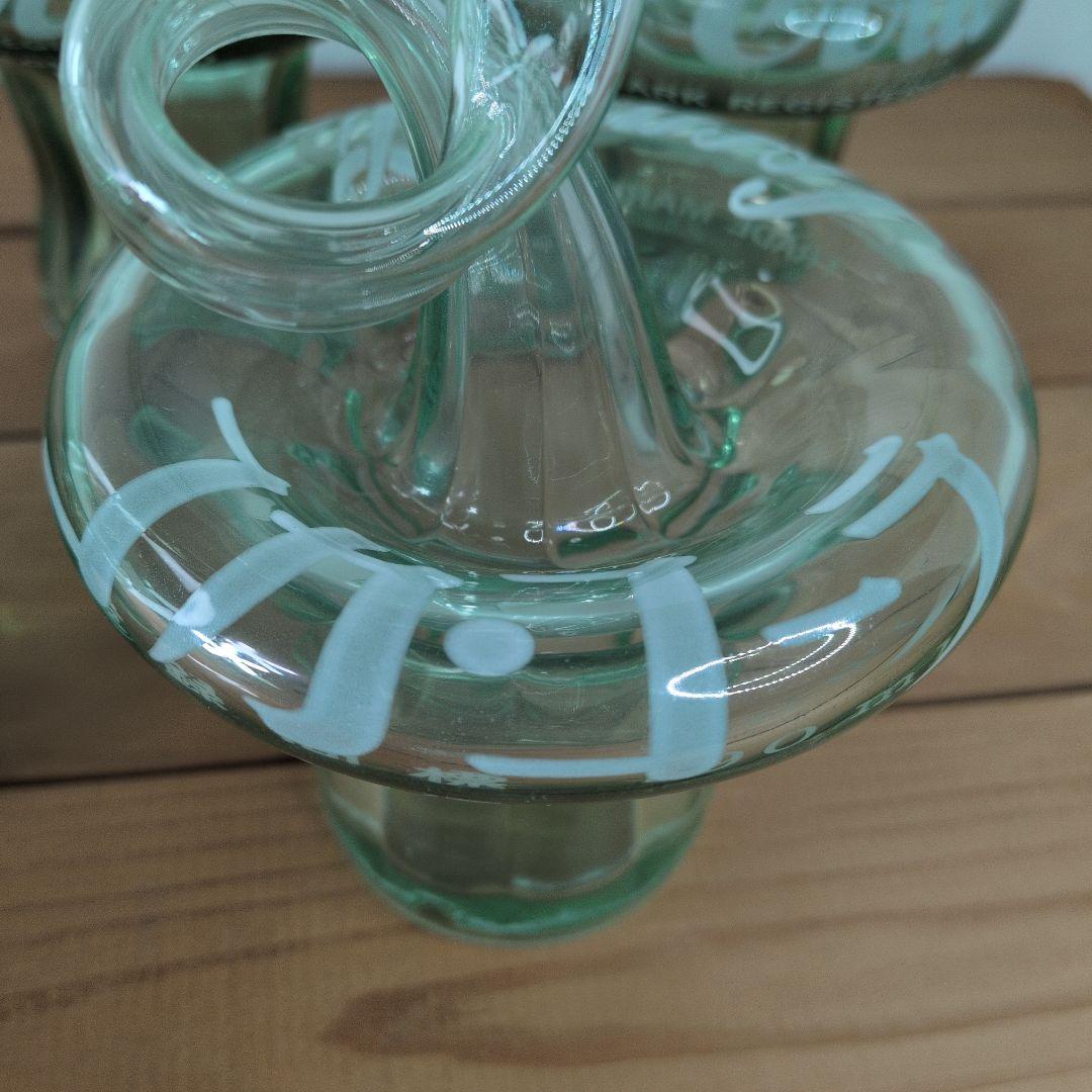 ondo【 ヴィンテージ 】 コカコーラ／変形ボトル型ガラス瓶／4本セット